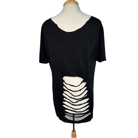 FIVE FINGER DEATH PUNCH Womens Relaxed Fit T-shirt Size Large XL Black FFDP - Picture 3 of 7